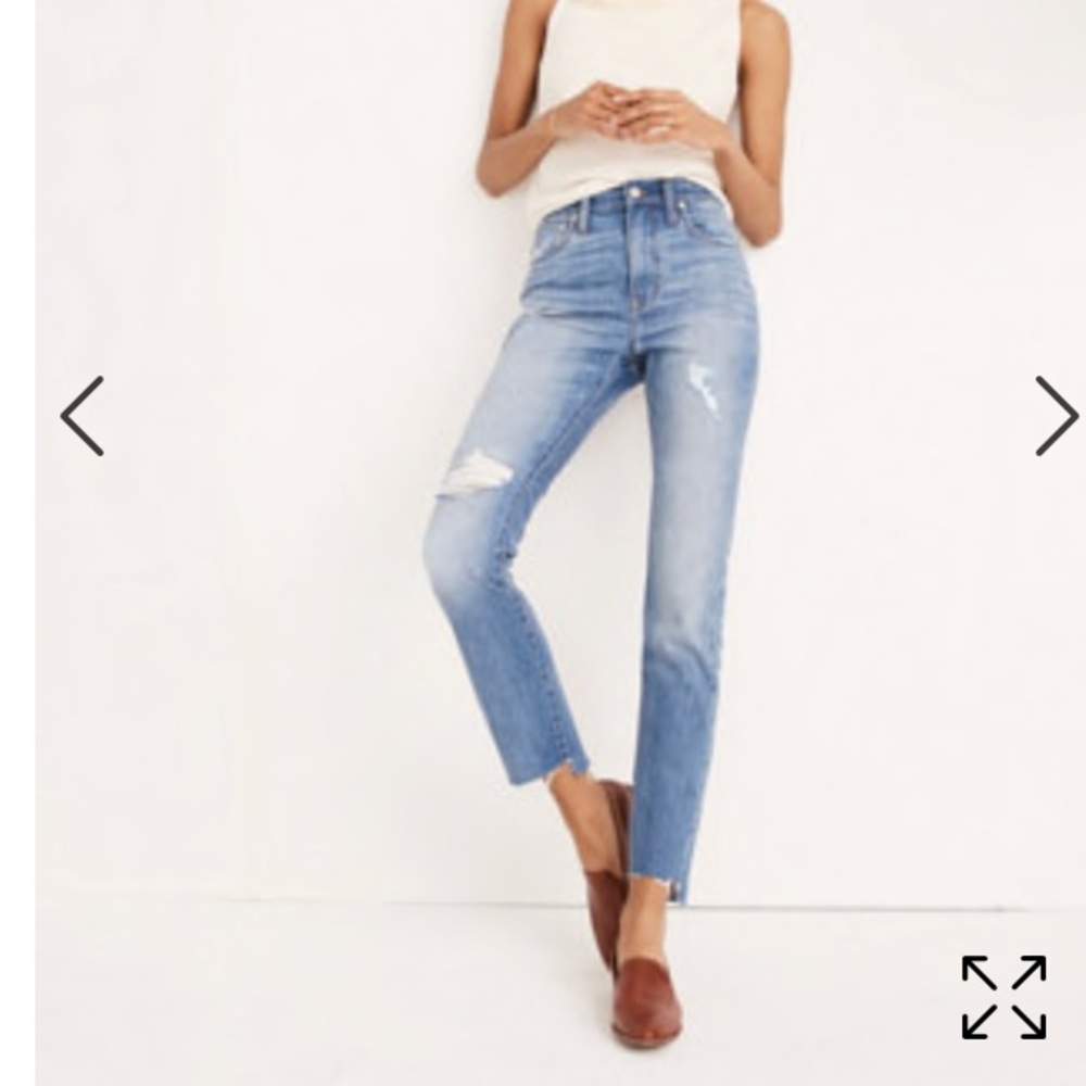 NWT Madewell high rise slim boy Jean